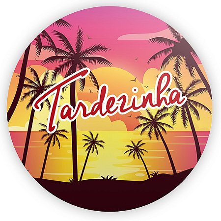 Capa Painel Redondo Sublimado - Tardezinha