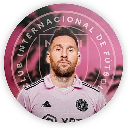 Capa Painel Redondo Sublimado - Inter Miami