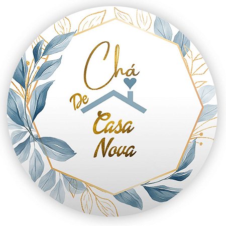 Capa Painel Redondo Sublimado - Chá de Casa Nova
