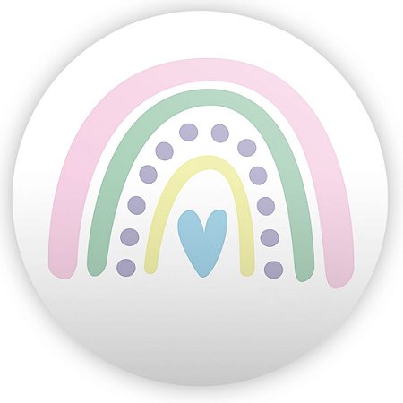 Capa Painel Redondo Sublimado - Arco Íris