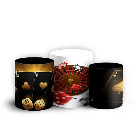 Capas Trio Cilindro Sublimado Vest Facil - Cassino