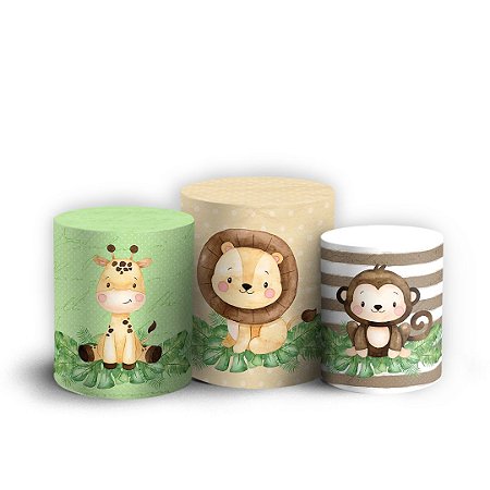 Capas Trio Cilindro Sublimado Vest Facil - Safari