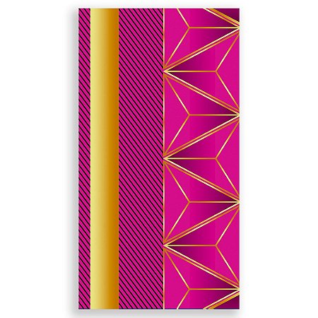 Capa Faixa Lateral Sublimado - Happy Birthday Rosa