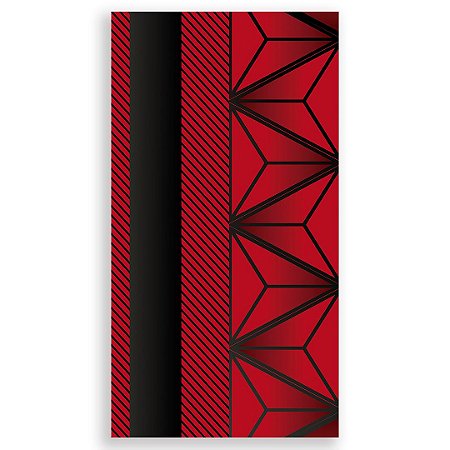 Capa Faixa Lateral Sublimado - Abstrato Vermelho
