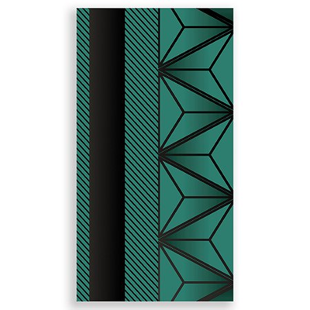 Capa Faixa Lateral Sublimado - Abstrato Verde