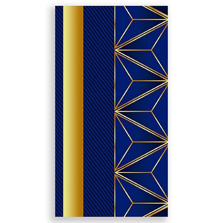 Capa Faixa Lateral Sublimado - Abstrato Azul