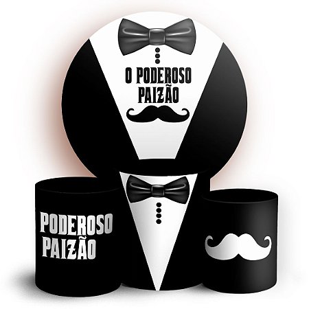 Capas Painel Redondo e Trio Cilindro Sublimado - Dia dos Pais