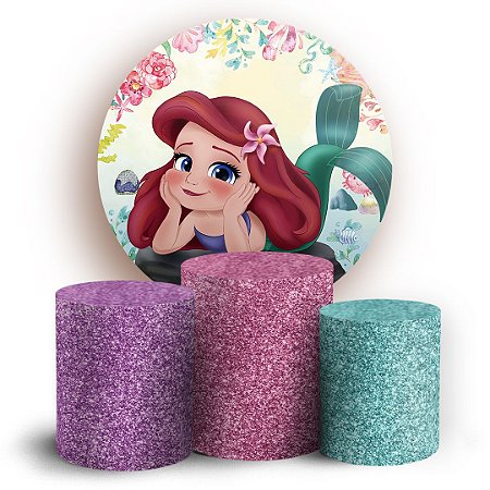 Capas Painel Redondo e Trio Cilindro Sublimado - Ariel