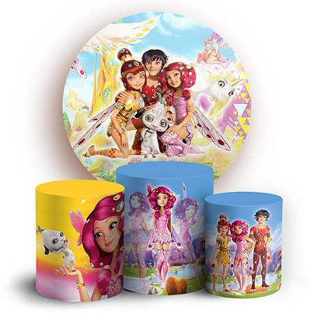 KIT Redondo e Trio - Mundo de Mia - Sublimado 3D