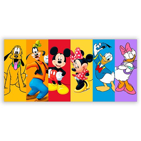 Capa Painel Retangular Sublimado - Turma do Mickey