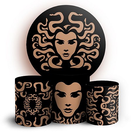 KIT Redondo e Trio - Medusa - Sublimado 3D