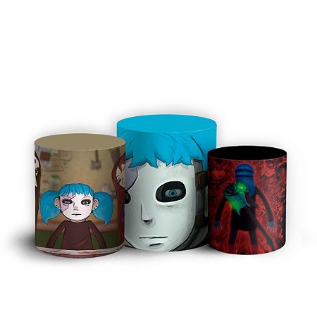 Capas Trio Cilindro Sublimado Vest Facil - Sally Face