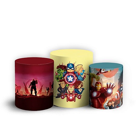 Capas Trio Cilindro Sublimado Vest Facil - Herois