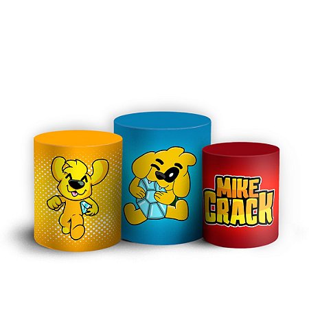 Trio Cilindro - MikeCrack - Sublimado 3D + Elástico