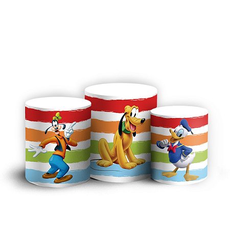 Capas Trio Cilindro Sublimado Vest Facil - Mickey