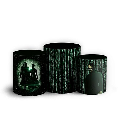 Trio Cilindro - Matrix - Sublimado 3D + Elástico