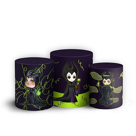 Capas Trio Cilindro Sublimado Vest Facil - Malevola