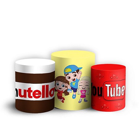 Capas Trio Cilindro Sublimado Vest Facil - Luccas Neto