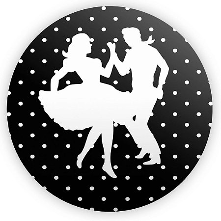 Capa Painel Redondo Sublimado - Anos 80