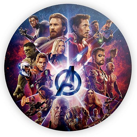 Capa Painel Redondo Sublimado - Herois