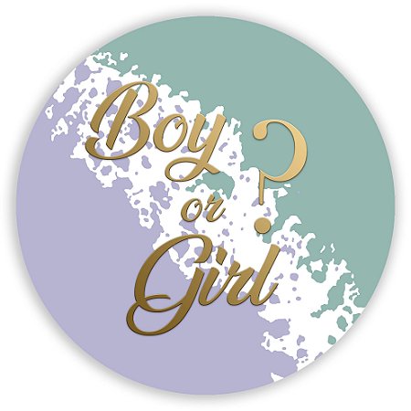 Capa Painel Redondo Sublimado - Cha Revelacao