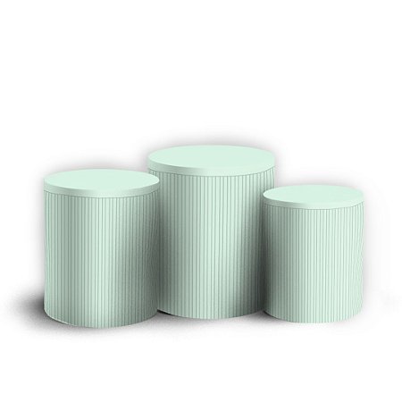Capas Trio Cilindro Sublimado Vest Facil - Oh Baby Verde Claro