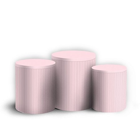 Capas Trio Cilindro Sublimado Vest Facil - Oh Baby Rosa Bebe