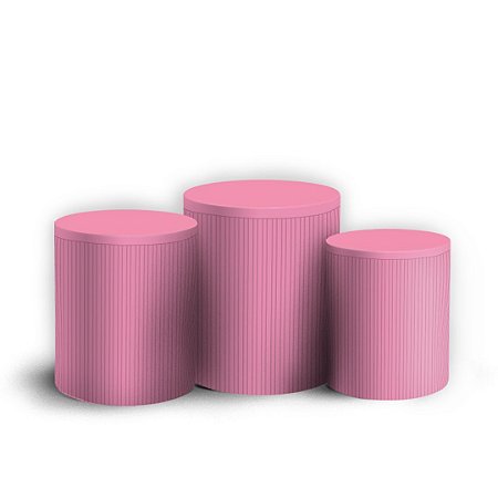 Capas Trio Cilindro Sublimado Vest Facil - Oh Baby Rosa