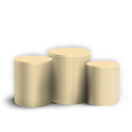 Capas Trio Cilindro Sublimado Vest Facil - Oh Baby Amarelo Claro