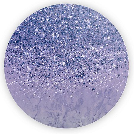 Capa Painel Redondo Sublimado - Glitter Roxo