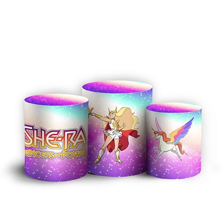 Trio Cilindro - She Ra - Sublimado 3D + Elástico
