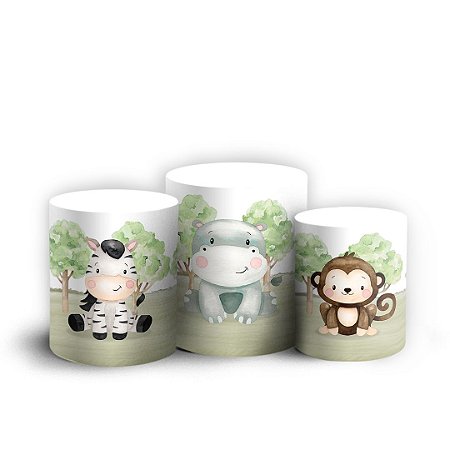 Capas Trio Cilindro Sublimado Vest Facil - Safari