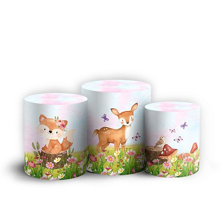 Capas Trio Cilindro Sublimado Vest Facil - Safari