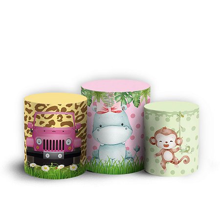 Capas Trio Cilindro Sublimado Vest Facil - Safari