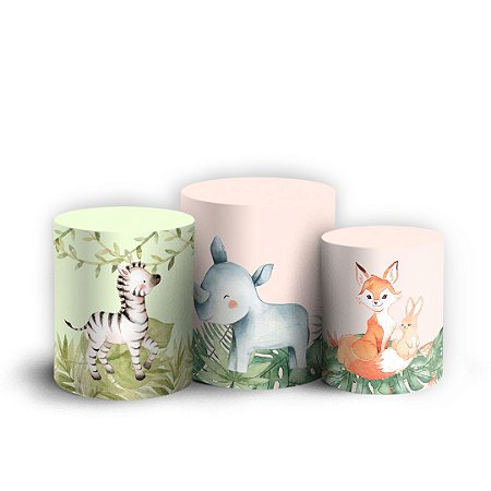 Capas Trio Cilindro Sublimado Vest Facil - Safari