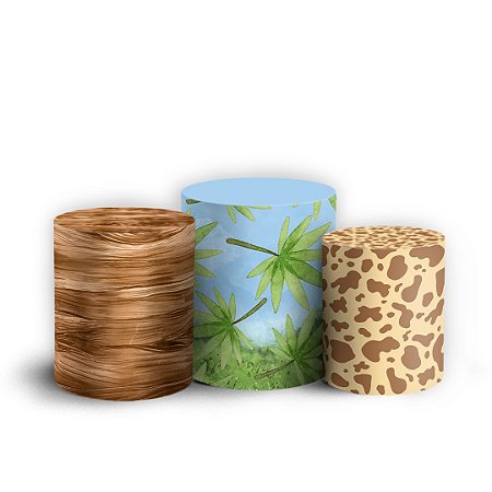 Capas Trio Cilindro Sublimado Vest Facil - Safari