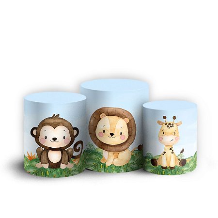 Capas Trio Cilindro Sublimado Vest Facil - Safari