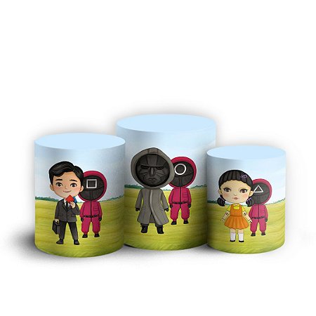 Capas Trio Cilindro Sublimado Vest Facil - Round 6