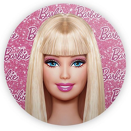 Capa Painel Redondo Sublimado - Barbie