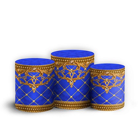 Capas Trio Cilindro Sublimado Vest Facil - Realeza