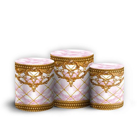 Capas Trio Cilindro Sublimado Vest Facil - Realeza