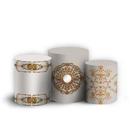 Capas Trio Cilindro Sublimado Vest Facil - Realeza