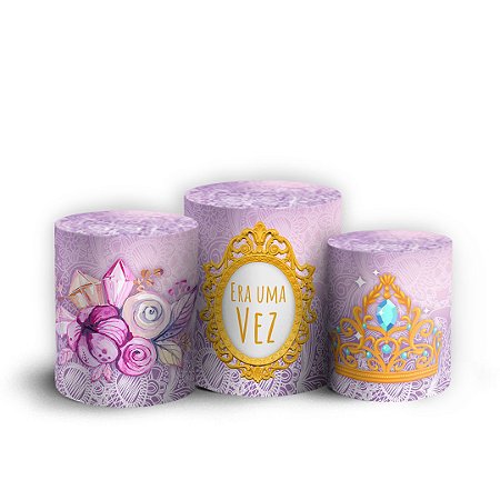 Capas Trio Cilindro Sublimado Vest Facil - Princesas da Disney