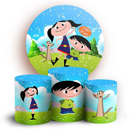 Capas Painel Redondo e Trio Cilindro Sublimado - Show da Luna