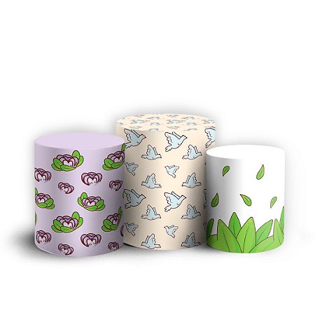 Capas Trio Cilindro Sublimado Vest Facil - Primeira Comunhão