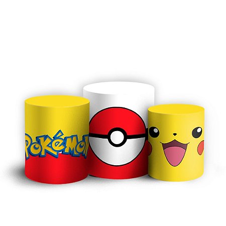 Capas Trio Cilindro Sublimado Vest Facil - Pokemon