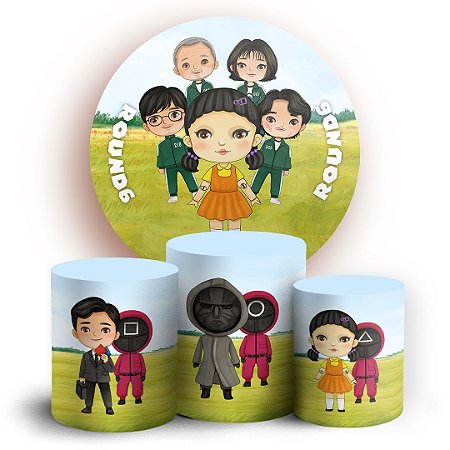 Capas Painel Redondo e Trio Cilindro Sublimado - Round 6