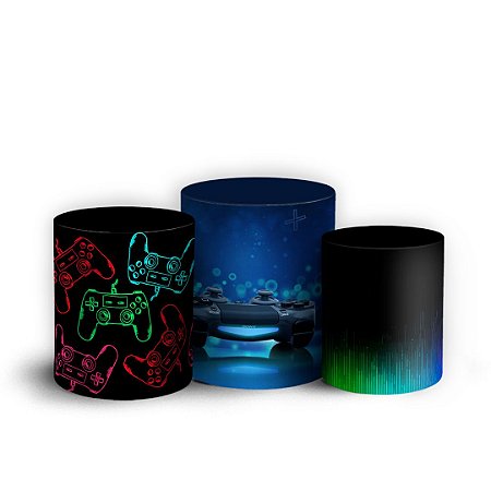 Capas Trio Cilindro Sublimado Vest Facil - Playstation