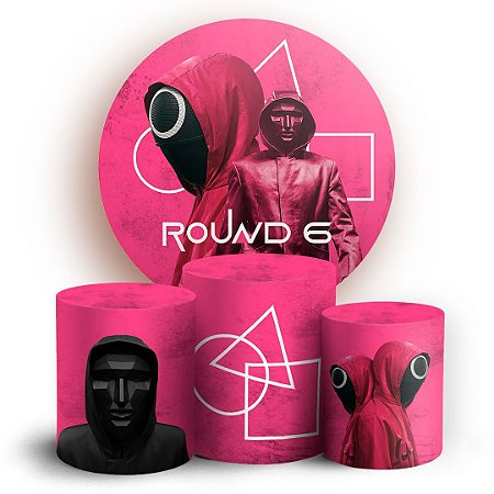 Capas Painel Redondo e Trio Cilindro Sublimado - Round 6