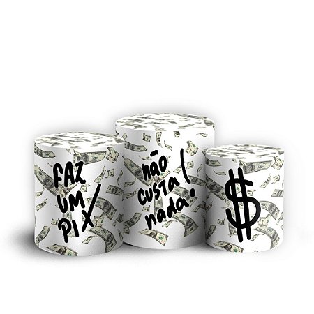 Capas Trio Cilindro Sublimado Vest Facil - Pix